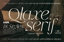 Qlaxe Serif – Update Italics