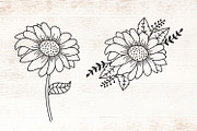 Sunflowers SVG - Sunflower Cliparts, an Object Graphic by Dasagani (Thumbnail 4 of 4)