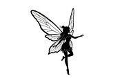 Magical Fairy Silhouette Bundle, an Illustration by jahid234 (Thumbnail 35 of 51)