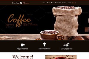 Coffee House One Page Bootstrap