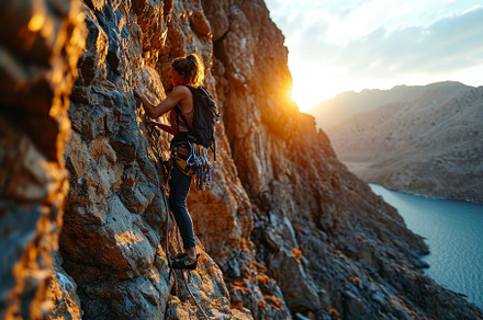 climber in the mountains, a Photo by Pictures for you!!!!!!!!!