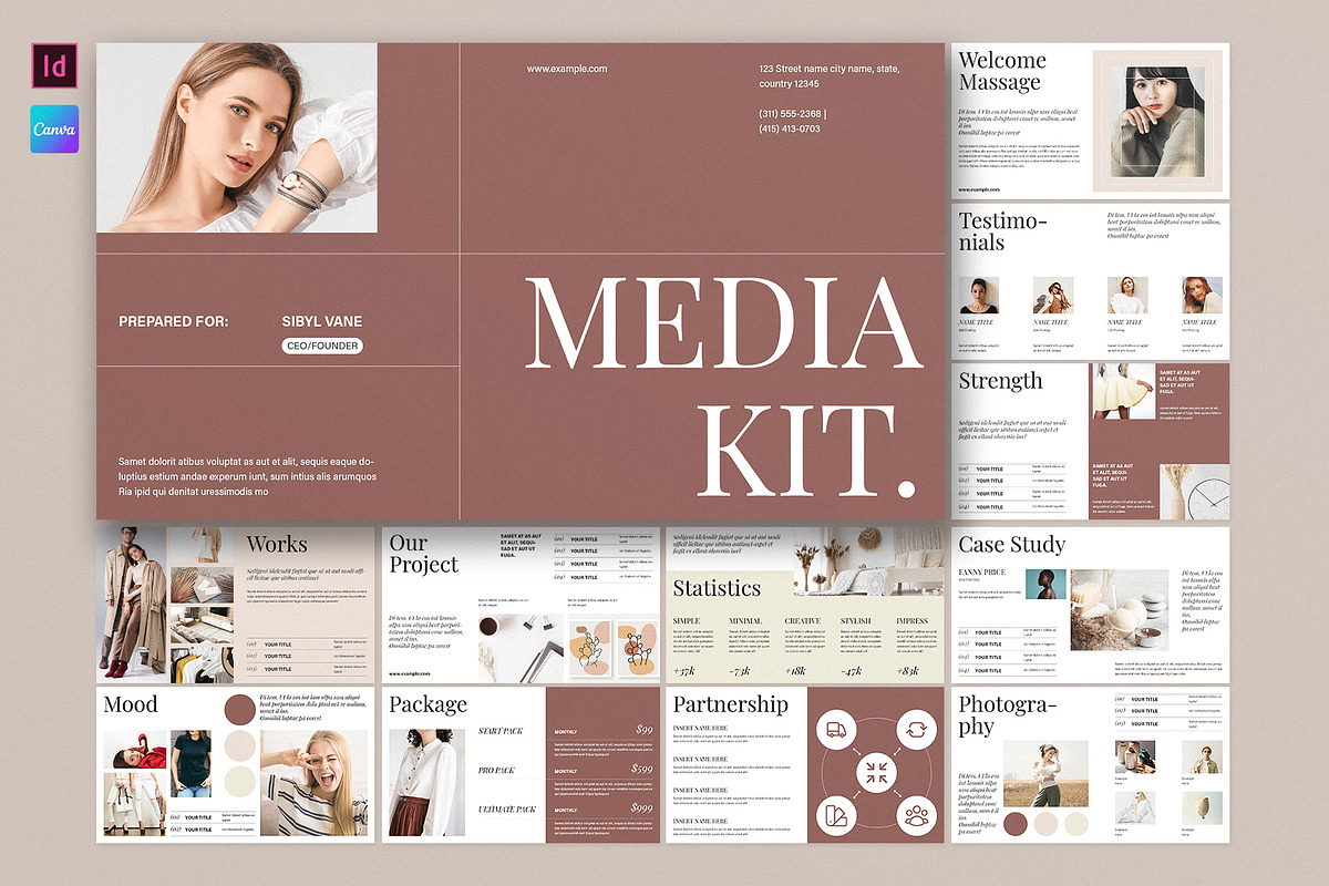 Media Kit Presentation Template, a Presentation Template by E-Type (Photo 1 of 5)