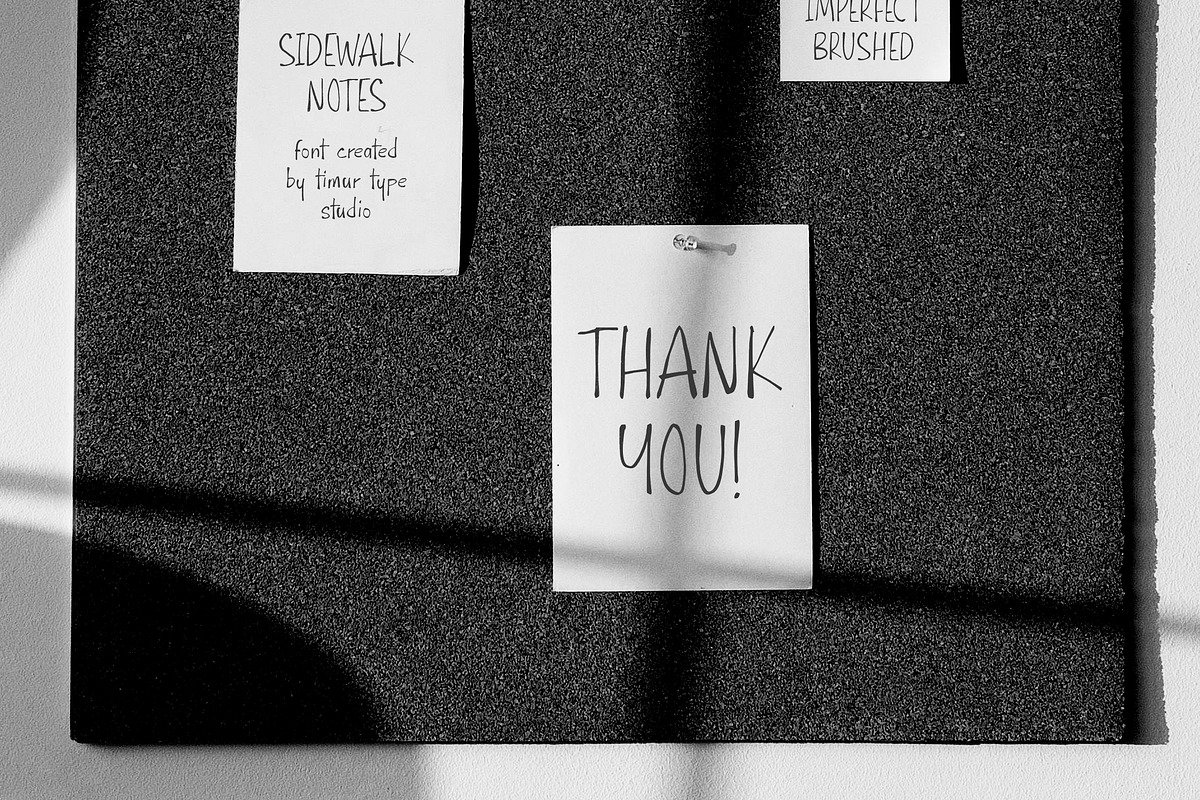 Sidewalk Notes Font, a Handwritten Font by Timurtype (Photo 7 of 7)