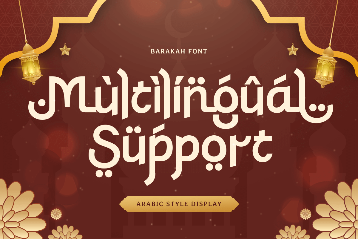 Barakah - Arabic Style Display Font, a Symbol Font by TokoPress (Photo 12 of 15)