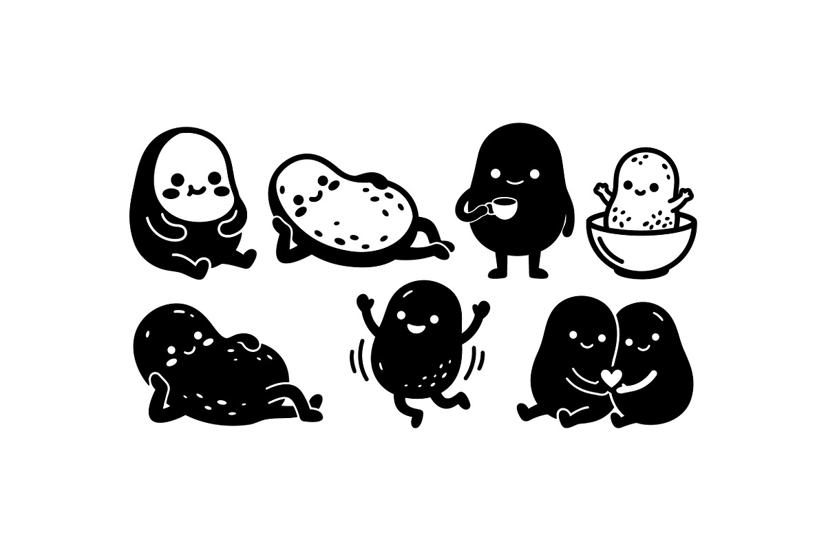 Cute Potato Mascot Clipart, an Illustration by designvectx (Photo 2 of 3)
