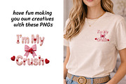 Knitted Valentine Love Clipart Set, a Seasonal Illustration by InkyQueenArt (Thumbnail 3 of 6)