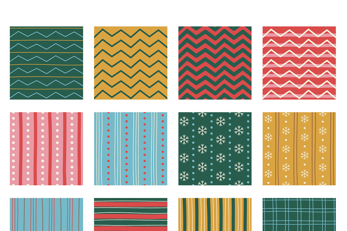 Christmas Patterns Collection, a Decorative Illustration by yarynabo (Photo 4 of 9)