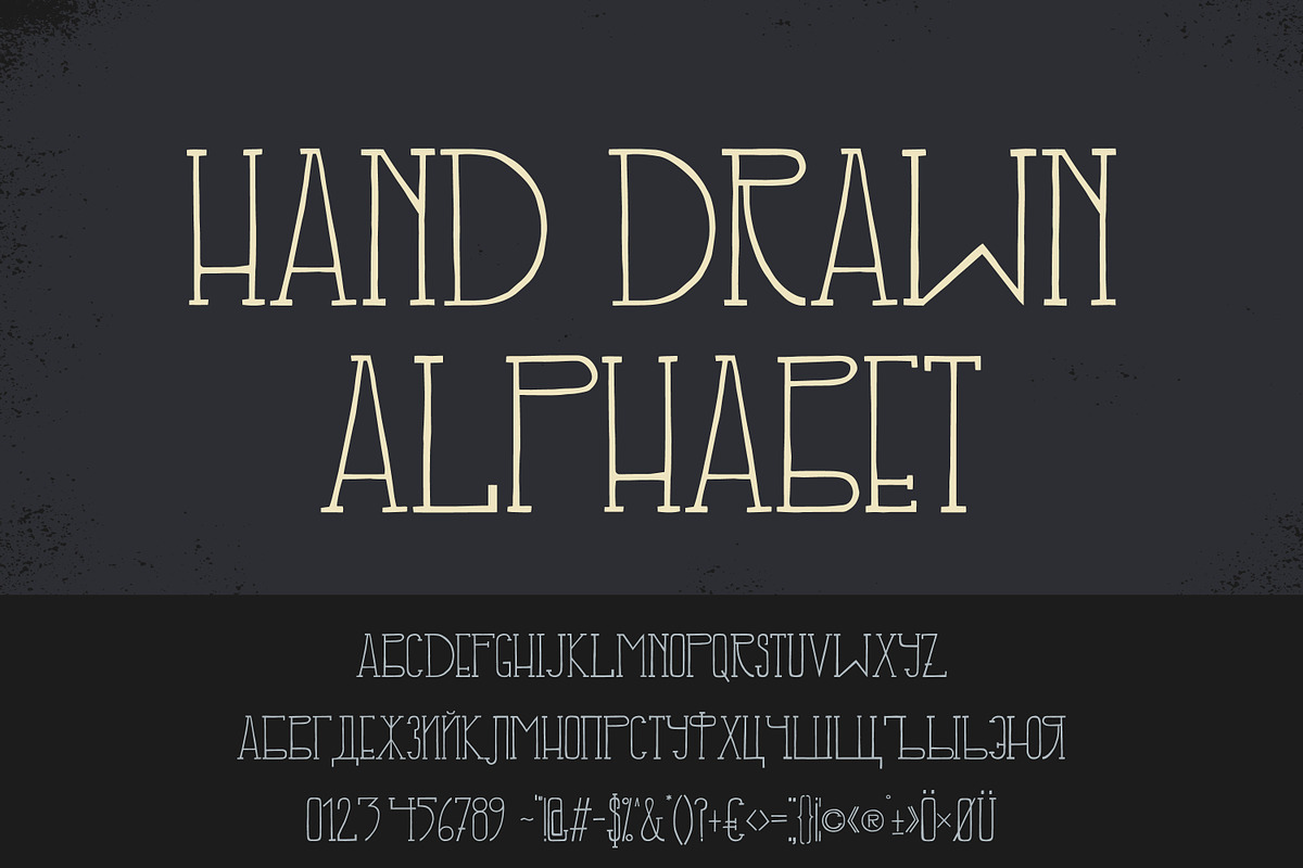 Hand drawn font
