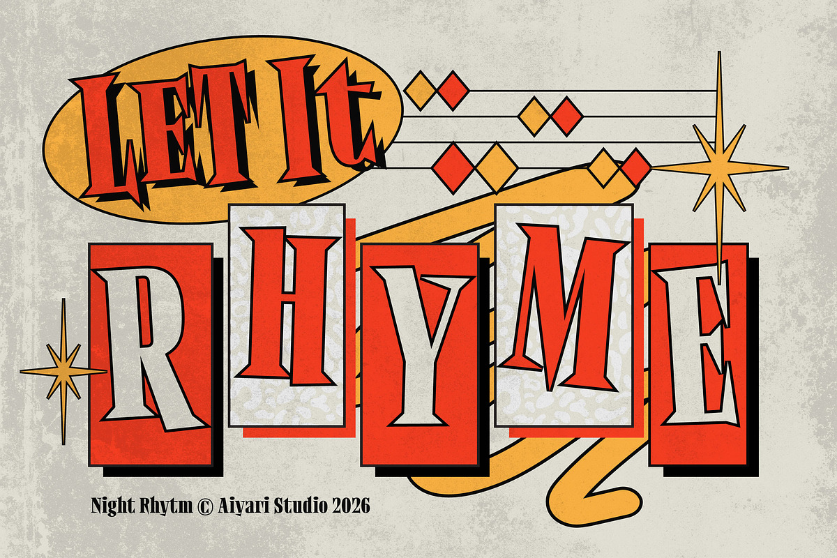 Night Rhytm, a Serif Font by Aiyari (Photo 8 of 11)