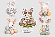Easter Bunny PNG for Sublimation, an Illustration by VetalStock (Thumbnail 2 of 4)