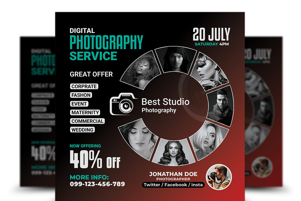 Photography Flyer, a Flyer Template by AfzaalGraphics (Photo 1 of 2)