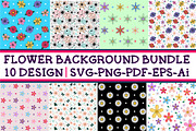 Flower Pattern Background  Bundle, a Pattern Graphic by D2PUTRI (Thumbnail 1 of 11)