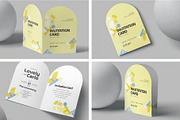 Arch Shaped Invitation Card Mockups, an Advertising Mockup by megostudi0 (Thumbnail 1 of 6)