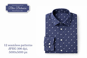 Blue Botanica – Floral Pattern Set, a Pattern Graphic by L- design studio (Thumbnail 11 of 12)