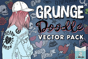 Grunge Graffiti Doodles Vector Pack