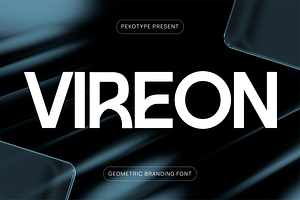 Vireon - Geometric Logo Font, a Sans Serif Font by Pekotype