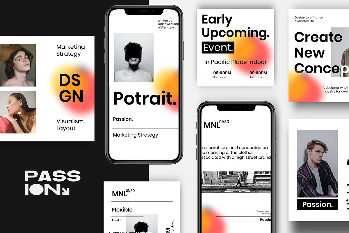 PASSION - Street Urban Social Media, a Social Media Template by Dirtytemp Studio (Photo 3 of 14)