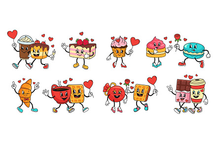 Valentines day dessert characters, an Object Illustration by winwin.art