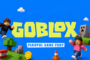 Goblox Fun Game Display Font, a Handwritten Font by Serbaneka Studio (Thumbnail 1 of 5)