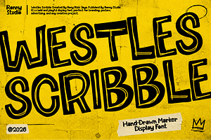Westles Scribble Hand Drawn Font