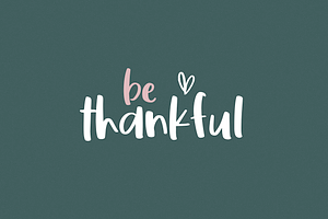 Thankful A Fun Handwritten Font