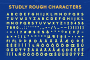 Studly Rough, a Sans Serif Font by Craft Supply Co. (Thumbnail 8 of 8)