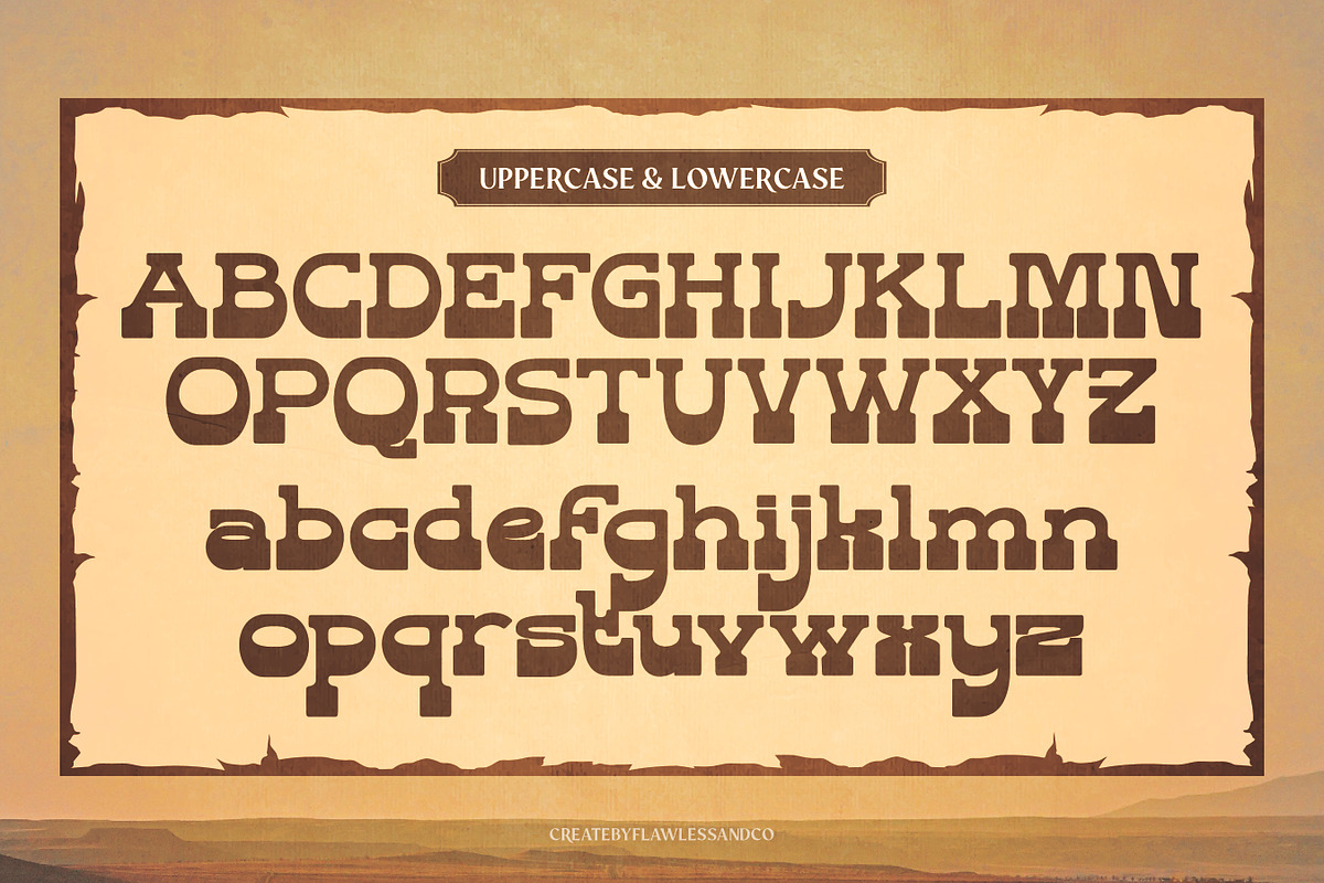 Dusty Rodeo - Vintage Western Font, a Serif Font by Flawless And Co (Photo 9 of 10)