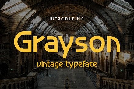 Grayson - 1940s Art Deco Typeface, a Sans Serif Font by HipFonts