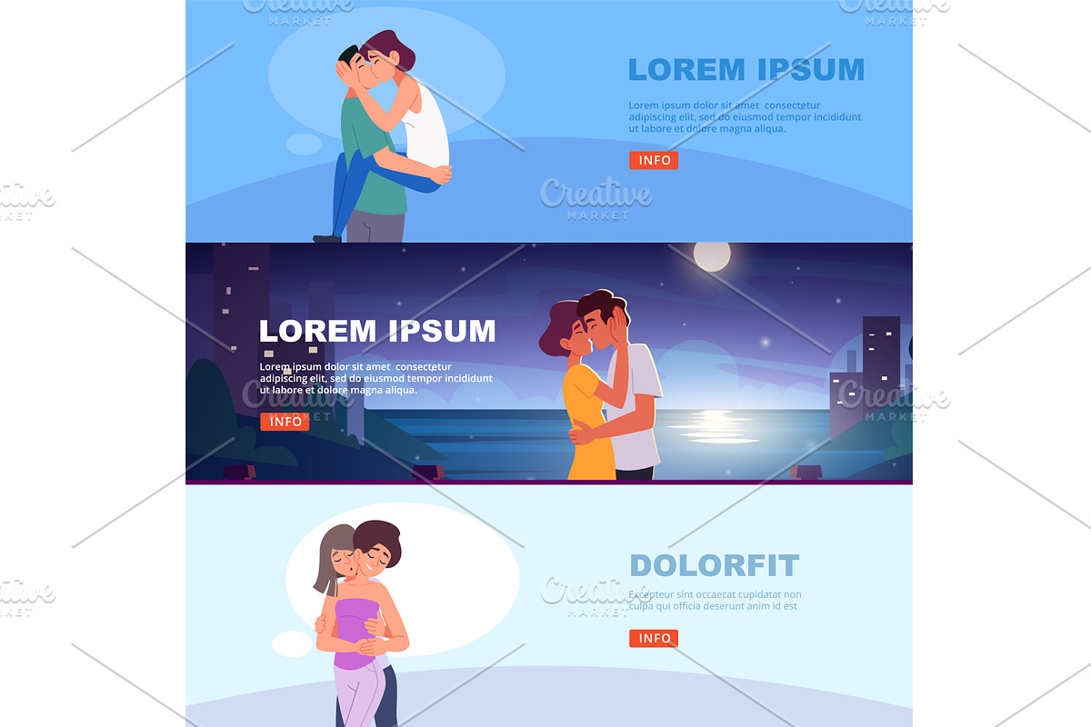 Lovers. Kissing male and female, a Person Illustration by Onyx