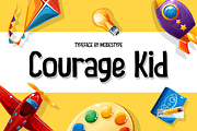 Courage Kid - Fun Kids Font, a Sans Serif Font by Modestype Studio (Thumbnail 1 of 11)
