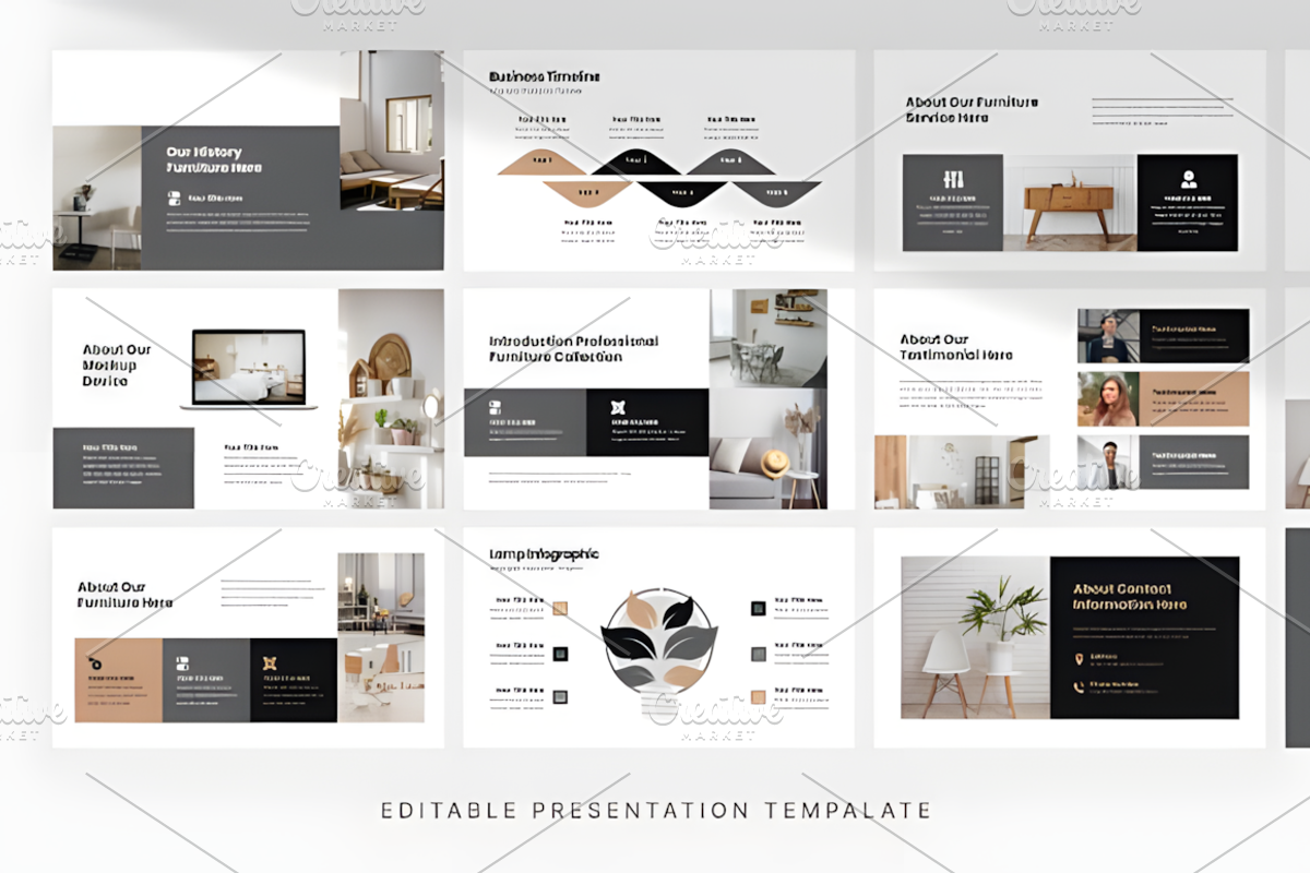 Professional Furniture Collection, a Presentation Template by Coco Bloom (Photo 3 of 4)