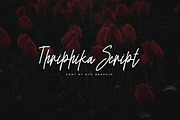 Thriphika Script Handwritten Font, a Script Font by NTC Graphic (Thumbnail 1 of 8)