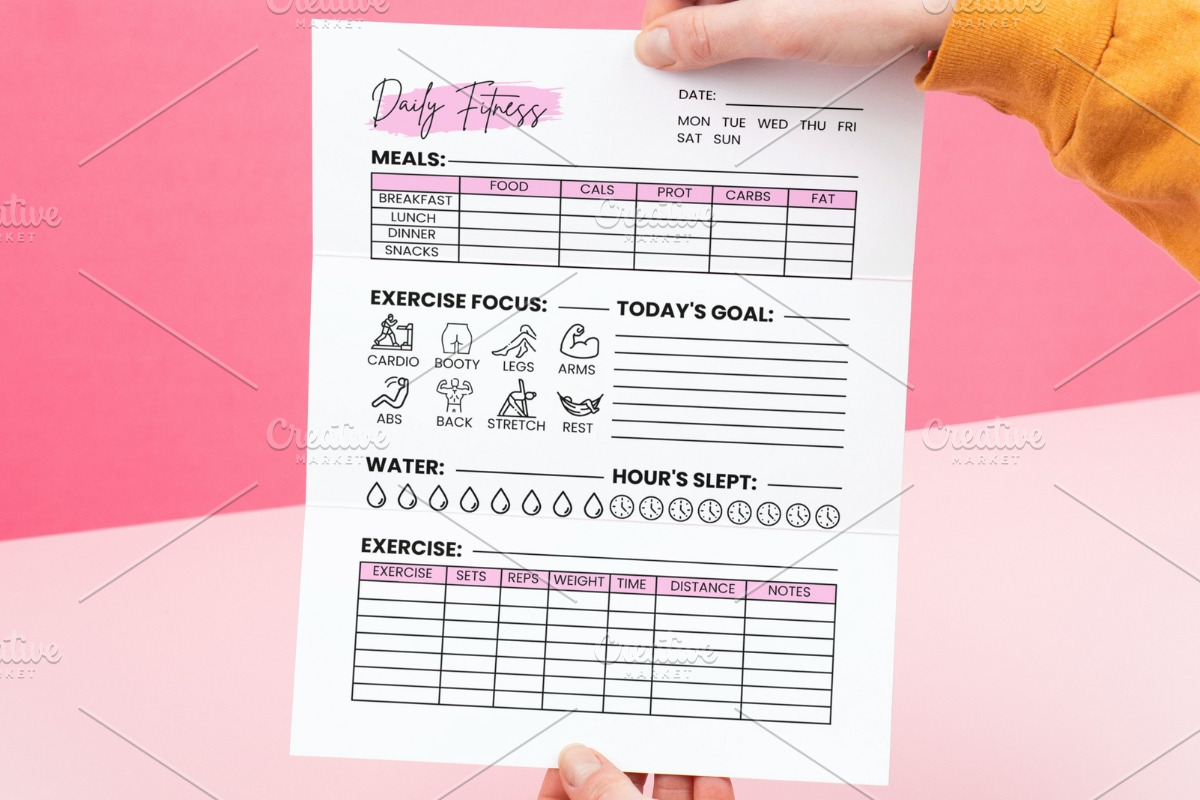 Daily Fitness Tracker, a Print Template by HillTract (Photo 3 of 5)