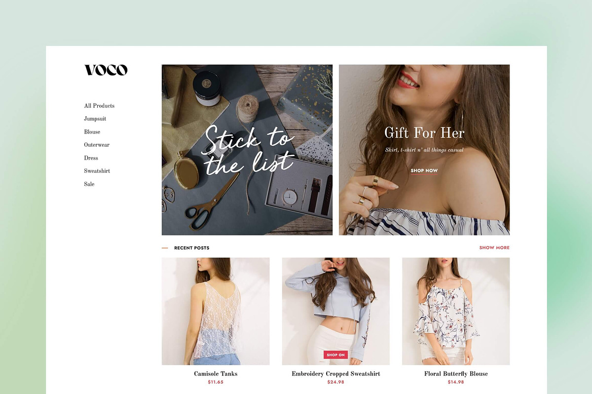 Voco: Blogger Theme for Store, a Templates & Theme by Heybi (Photo 1 of 6)