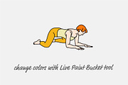 40 Yin Yoga Poses, an Illustration by pkahraman (Thumbnail 2 of 3)