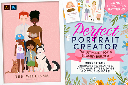 Portrait Creator – People & Family, an Object Graphic by 7th Avenue Designs