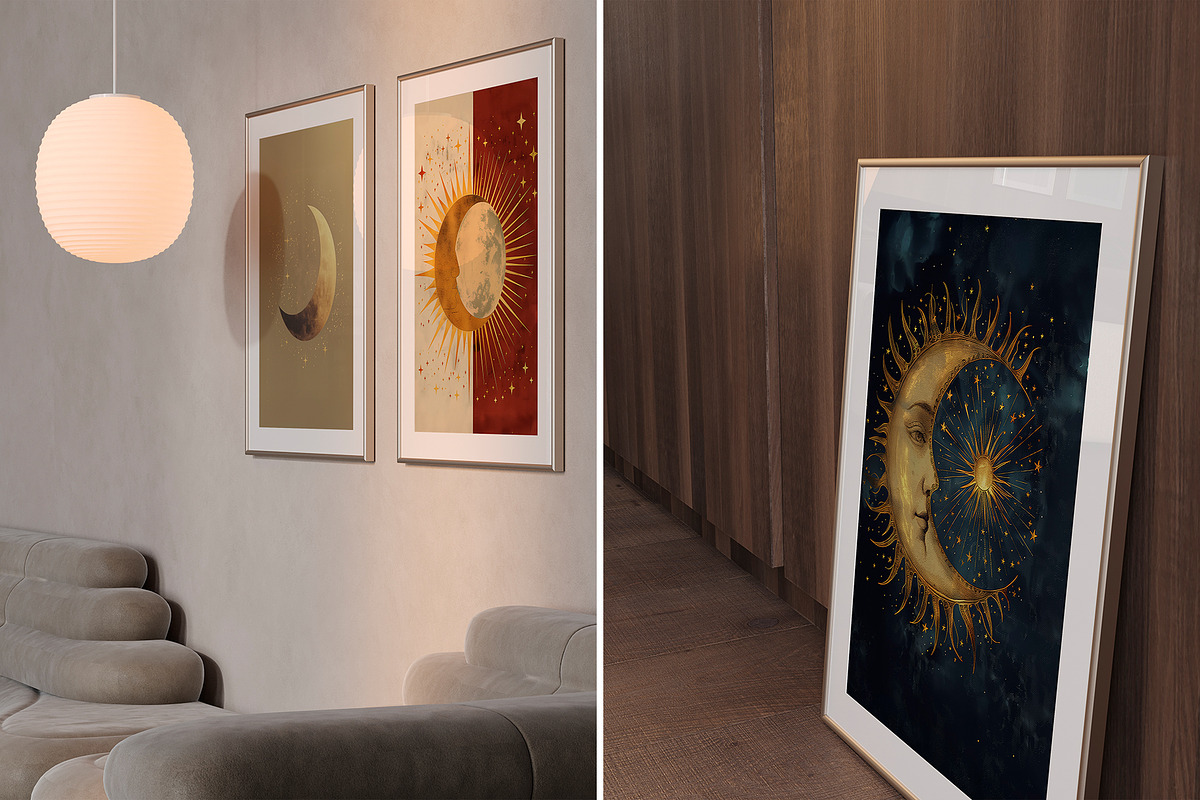 Celestial Patterns and Art Prints, a Pattern Graphic by Ninterints (Photo 8 of 19)