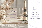 8x10 Table Sign Mockup, Wedding Sign, a Mockup by Mie Mockup Studio (Thumbnail 5 of 8)