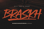 Braskh — Rugged Marker Brush Font, a Handwritten Font by nirfonic (Thumbnail 1 of 3)