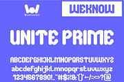 Unite Prime font, a Font by weknow (Thumbnail 1 of 8)