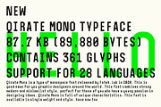 Qirate Mono | A Monospaced Font, a Sans Serif Font by Fateh.Lab (Thumbnail 3 of 12)