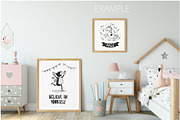 Kids Frames & Wall Mockup Bundle - 5, a Print Template by Yuri-U (Thumbnail 23 of 32)