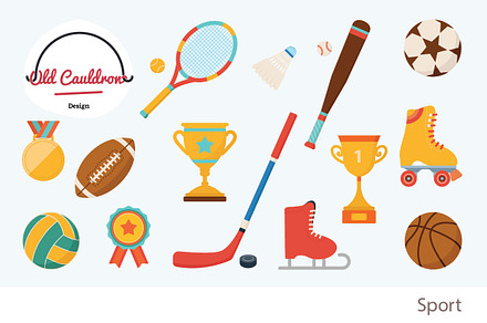 Sport clipart, vector graphics CL007, a Sport Illustration by Old Cauldron Design