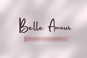 Belle Amour - Modern Calligraphy, a Script Font by Craft Supply Co.