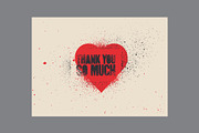 Thank You grunge vector cards set., a Background Graphic by PoPaShop (Thumbnail 5 of 9)