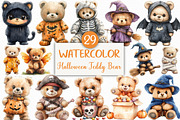 Halloween Teddy Bear Clipart Bundle, an Illustration by Craft Nest (Thumbnail 1 of 6)