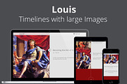 Louis - Timeline, Portfolio, Resume, a HTML Template by Holl (Thumbnail 1 of 3)