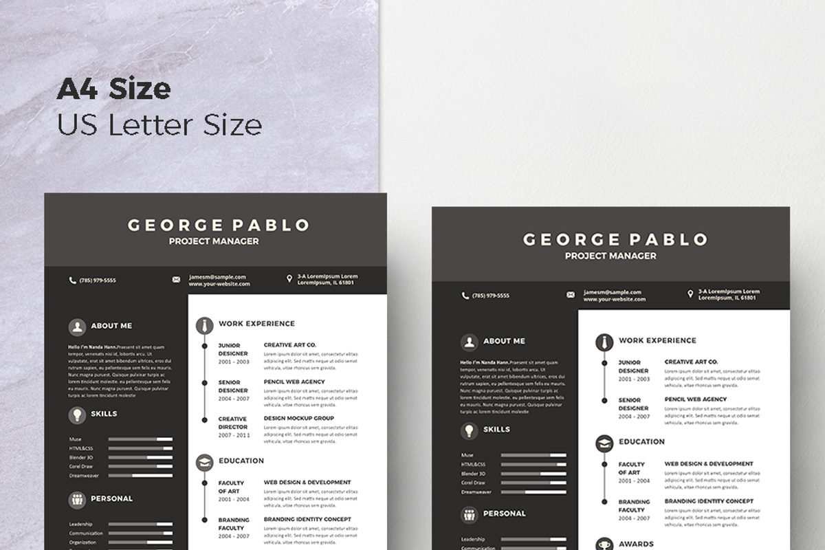 Resume & CV Template, a Resume Template by Hito Graphic (Photo 8 of 8)