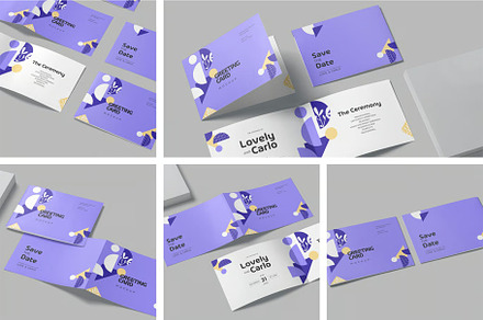 Landscape A4 2Fold Post Card Mockups, an Advertising Mockup by megostudi0