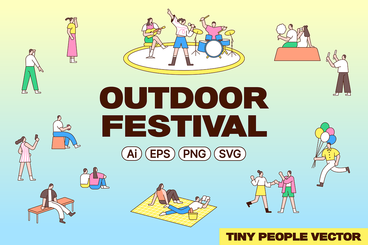 Flat Crowd Illustration Toolkit, a Person Illustration by Puffin graphics (Photo 1 of 6)